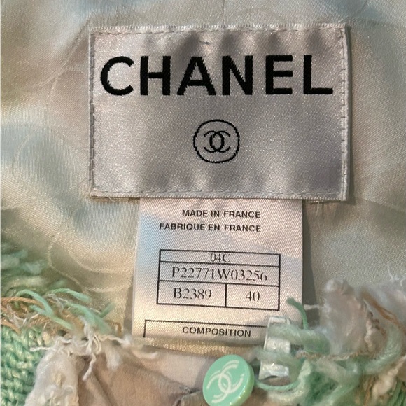 Vintage Chanel FR 40 Jacket w Skirt Set - Picture 6 of 16